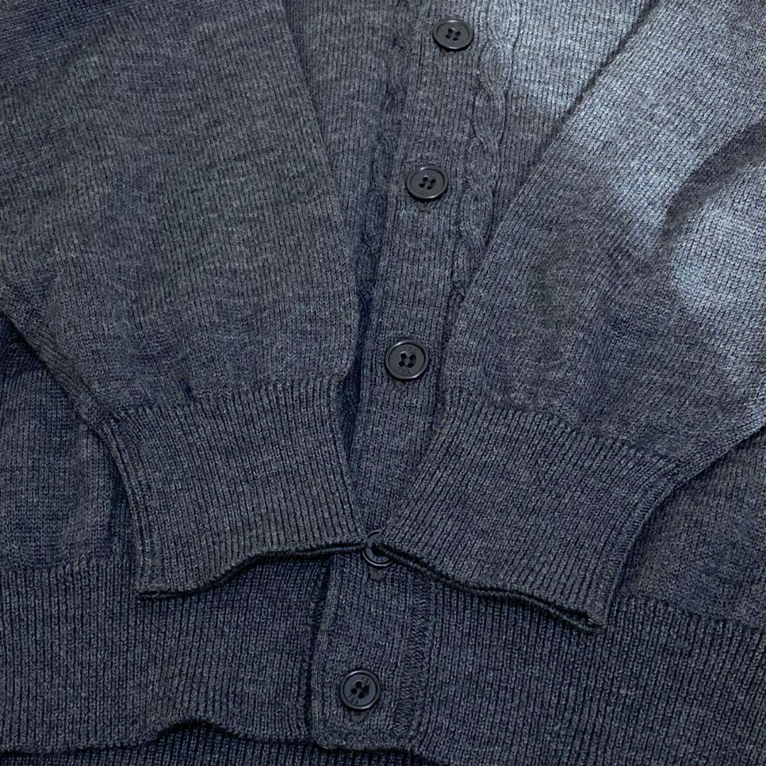 希少 イヴサンローラン Vネック グレー カーディガン Y2K ヴィンテージ