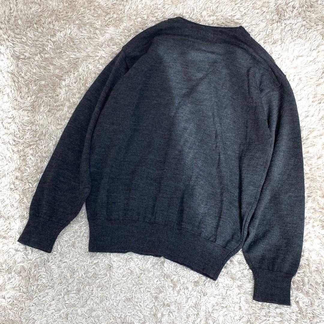 希少 イヴサンローラン Vネック グレー カーディガン Y2K ヴィンテージ