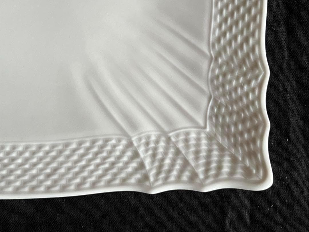 リチャードジノリ　ベッキオホワイト　スクエアプレート 22cm