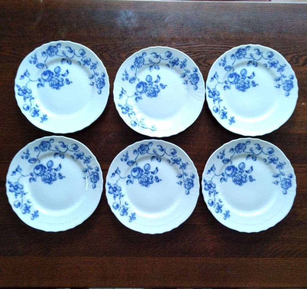 【美品】リチャードジノリ ローズブループレート　 6点セット　26cm