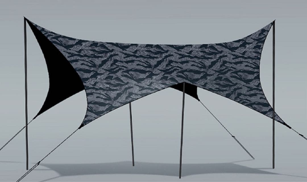 新品 TheArth 幕男 4th くろ たいがー カラビナ付き