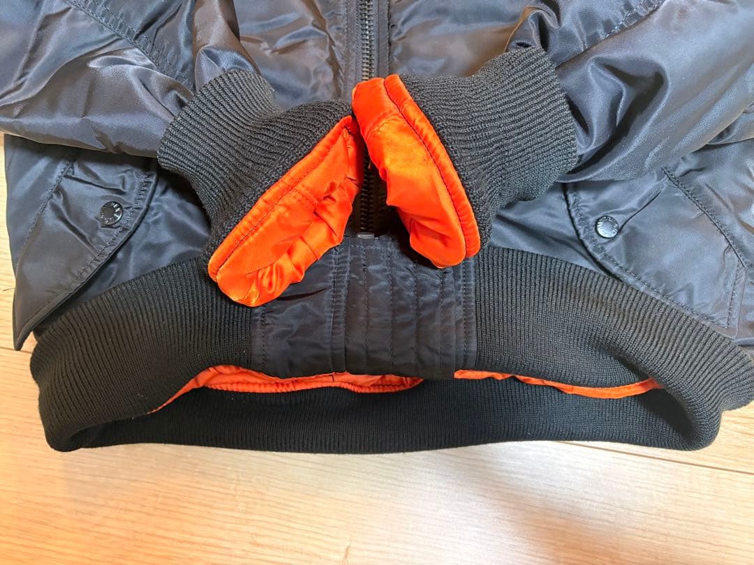 【美品】AVIREX MA-1 フライトジャケットCOMMERCIAL LOGO