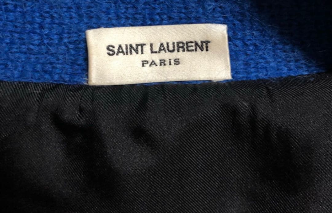 16ss Saint Laurent paris 恐竜ヤシの木柄カーディガンXS
