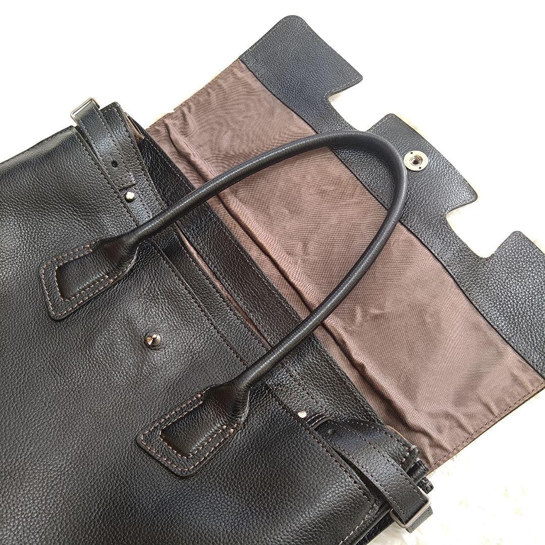 ソメスサドル グスト トートバッグ ビジネス レザー 牛革 ブラック