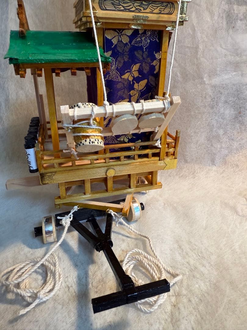 土浦　真鍋鹿島神社例大祭　東真鍋町山車ミニチュア/送料込み