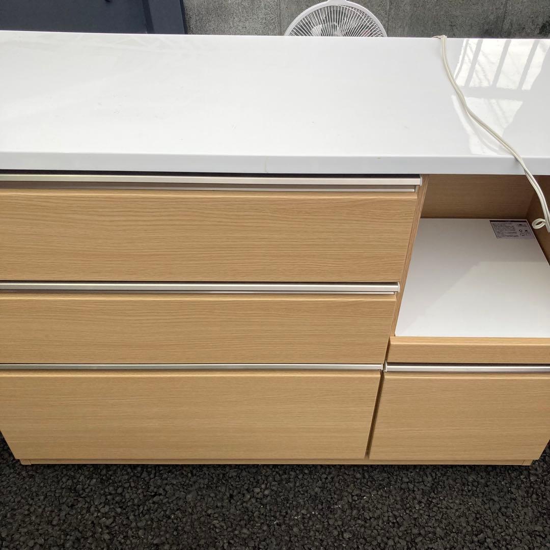 三幸ジャパン キッチンカウンター キッチンボード 幅120 ナチュラル