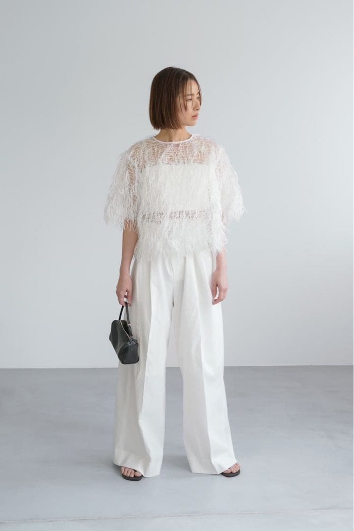 専用！roughlow 新品未使用airy fringe sheertops白