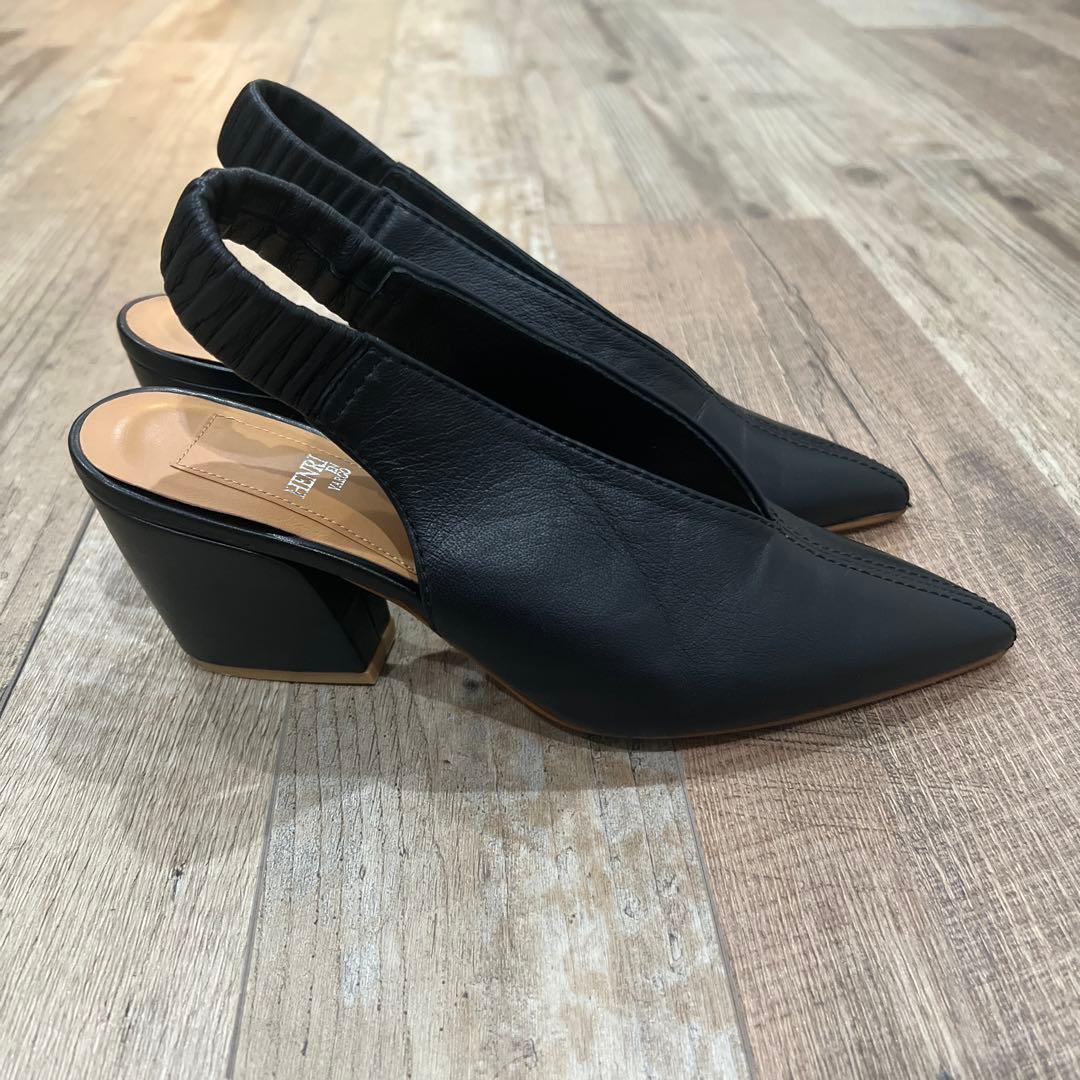 HENRI EN VARGO ポインテッドトゥ ヒールパンプス36