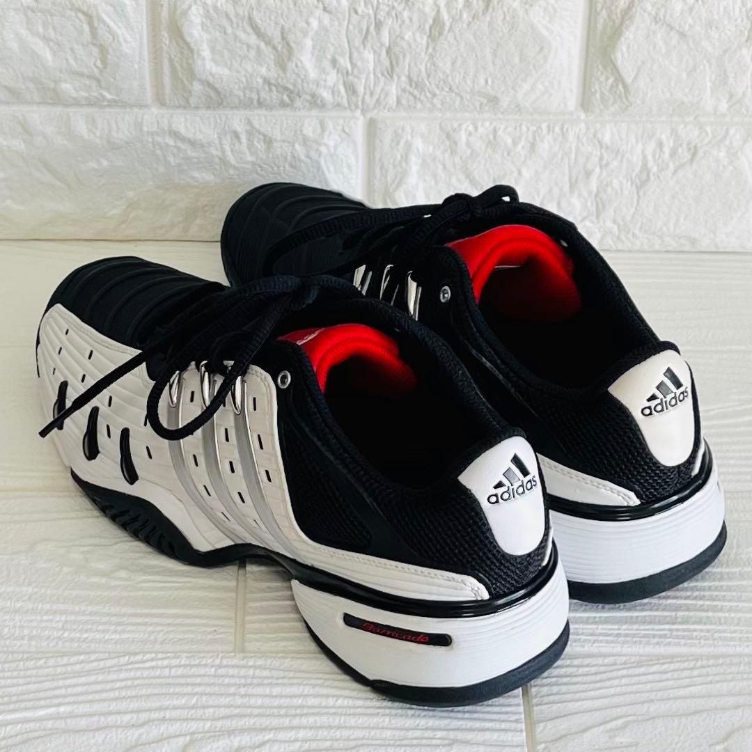 【未使用級】adidas バリケード5 クラシック黒赤白 SIZE 26cm