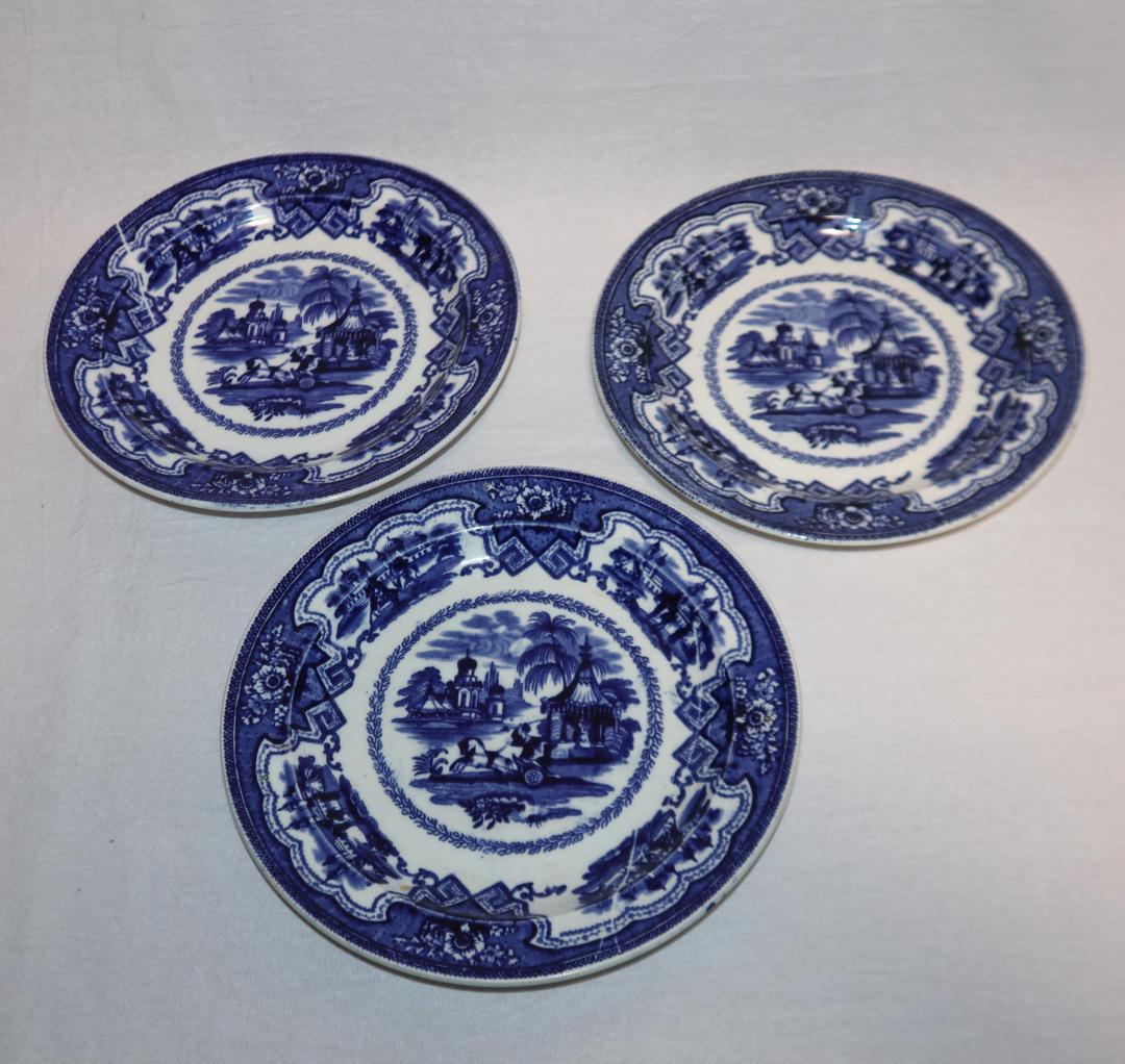 あんこさん専用　オランダ 1860年頃の ペトルス・レグー社 印判手３枚