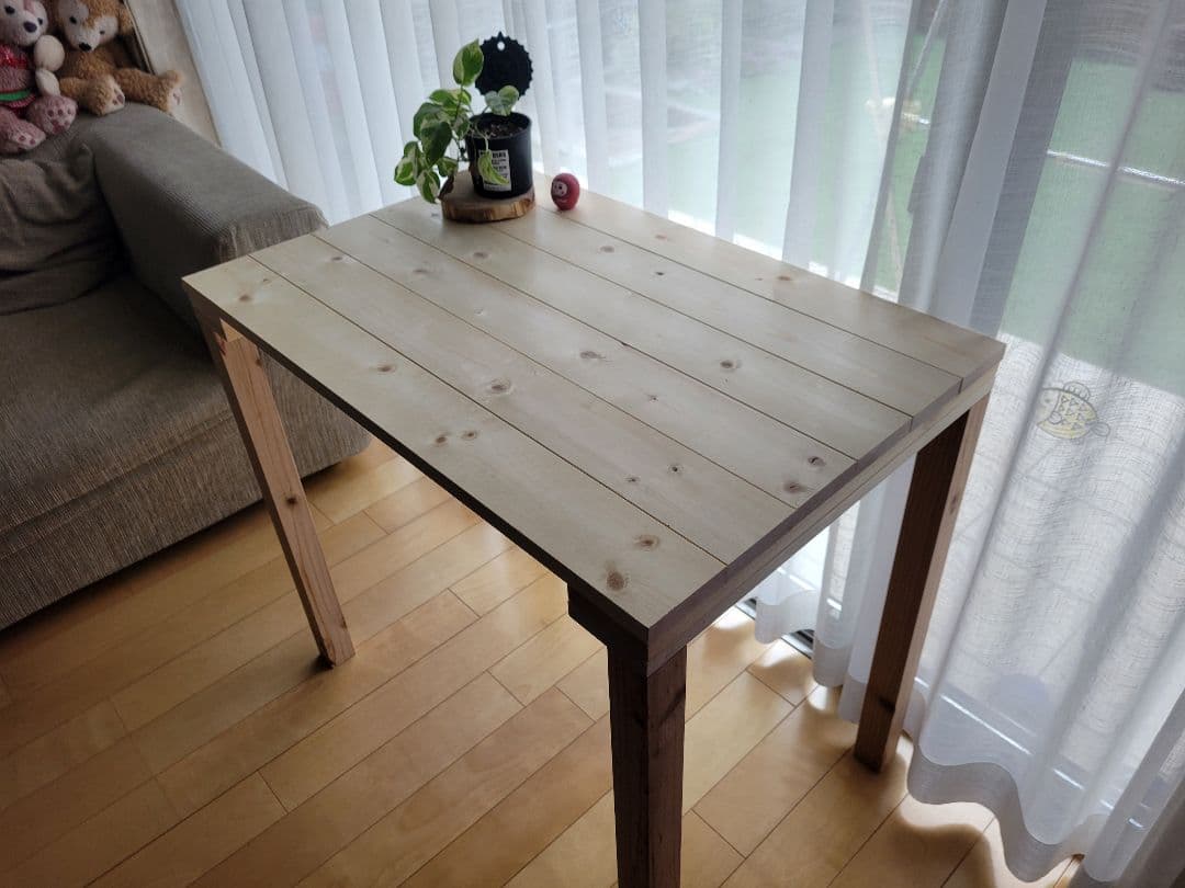 90✕54 カウンターテーブル　ナチュラル無とそう　無垢材