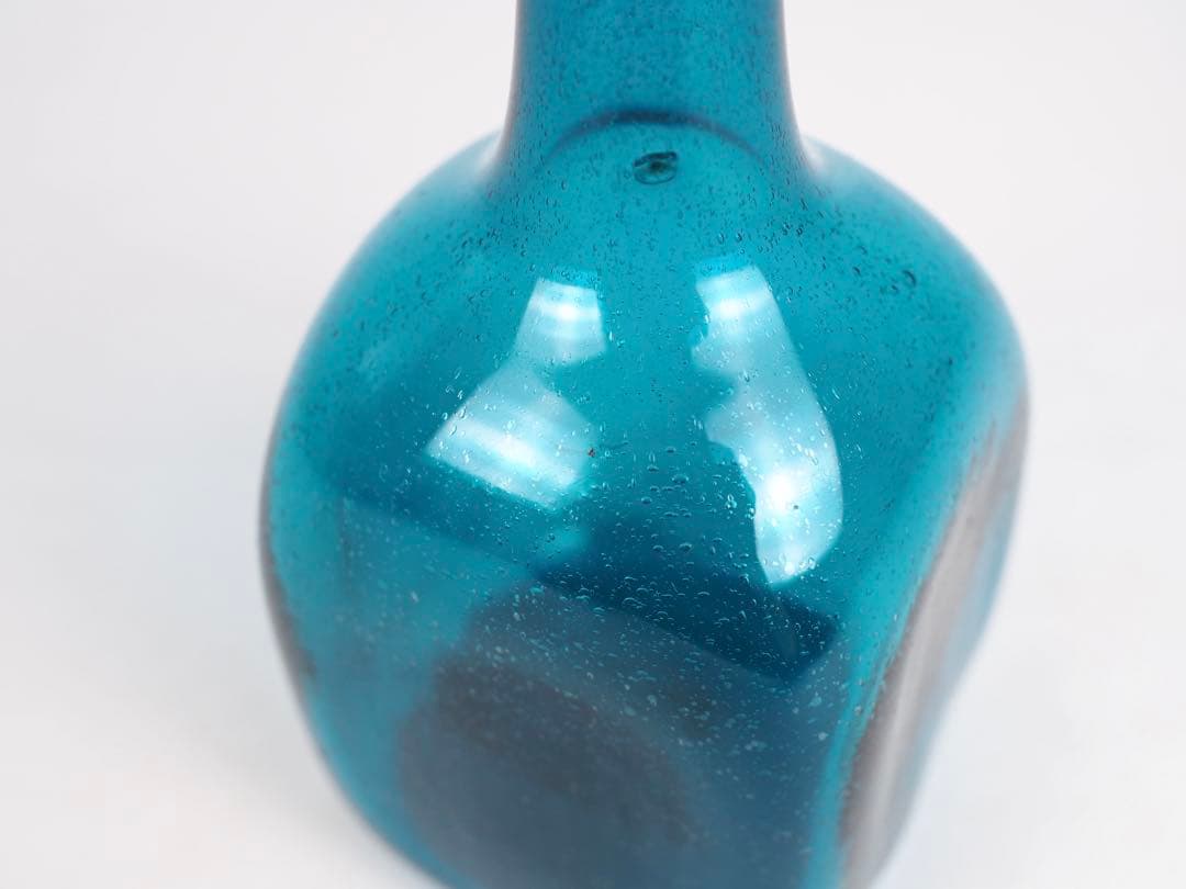 倉敷ガラス 小谷眞三 角瓶 花瓶 一輪挿し 民藝 民芸