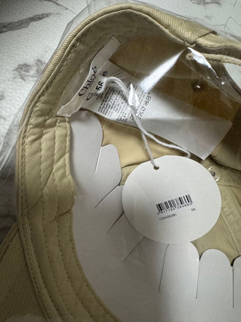 Ｋ　Chloé ベージュキャップ 56