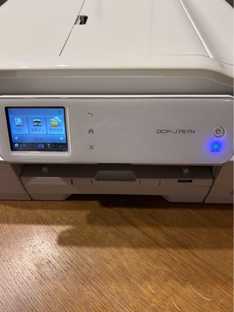【美品】ブラザー・インクジェットプリンター複合機　DCP-J757N ホワイト