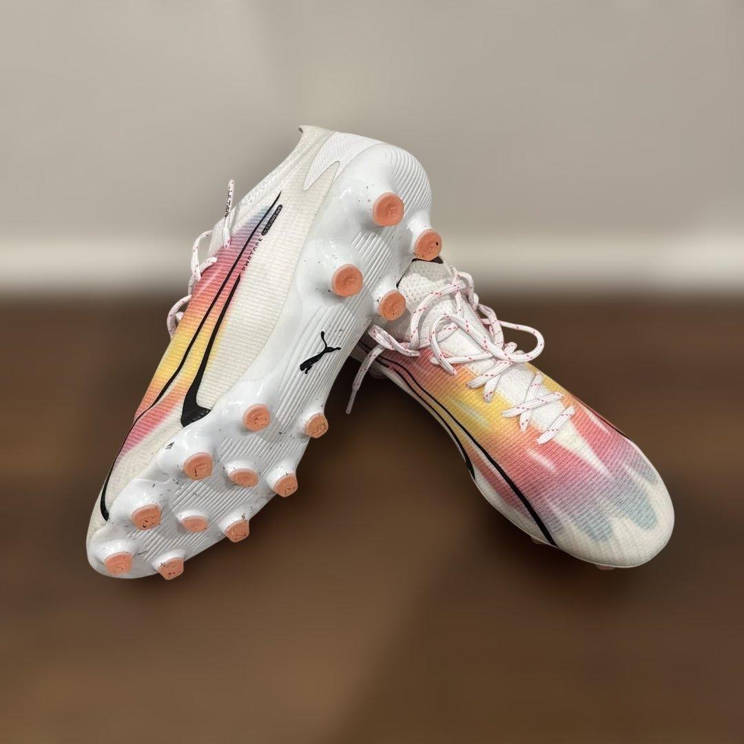 Puma サッカーシューズ スパイク ホワイト/レインボー
