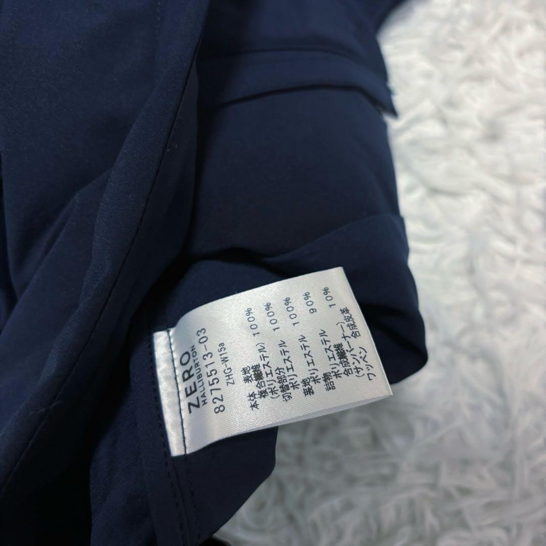 ゼロハリ ダウン 中綿 キルティング ネイビー ゴルフ ウェア