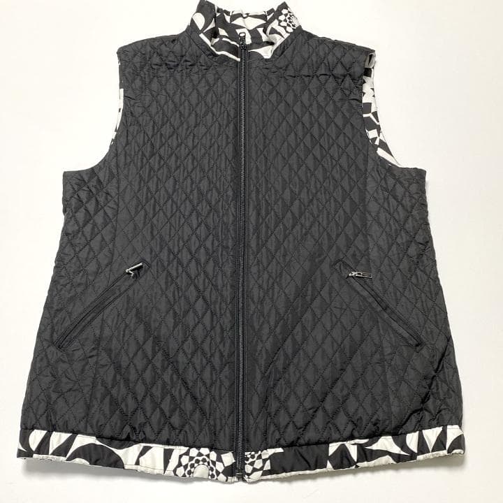 LEONARDレオナールスポーツ ◎リバーシブル 中綿入りベスト／ジレ◎42