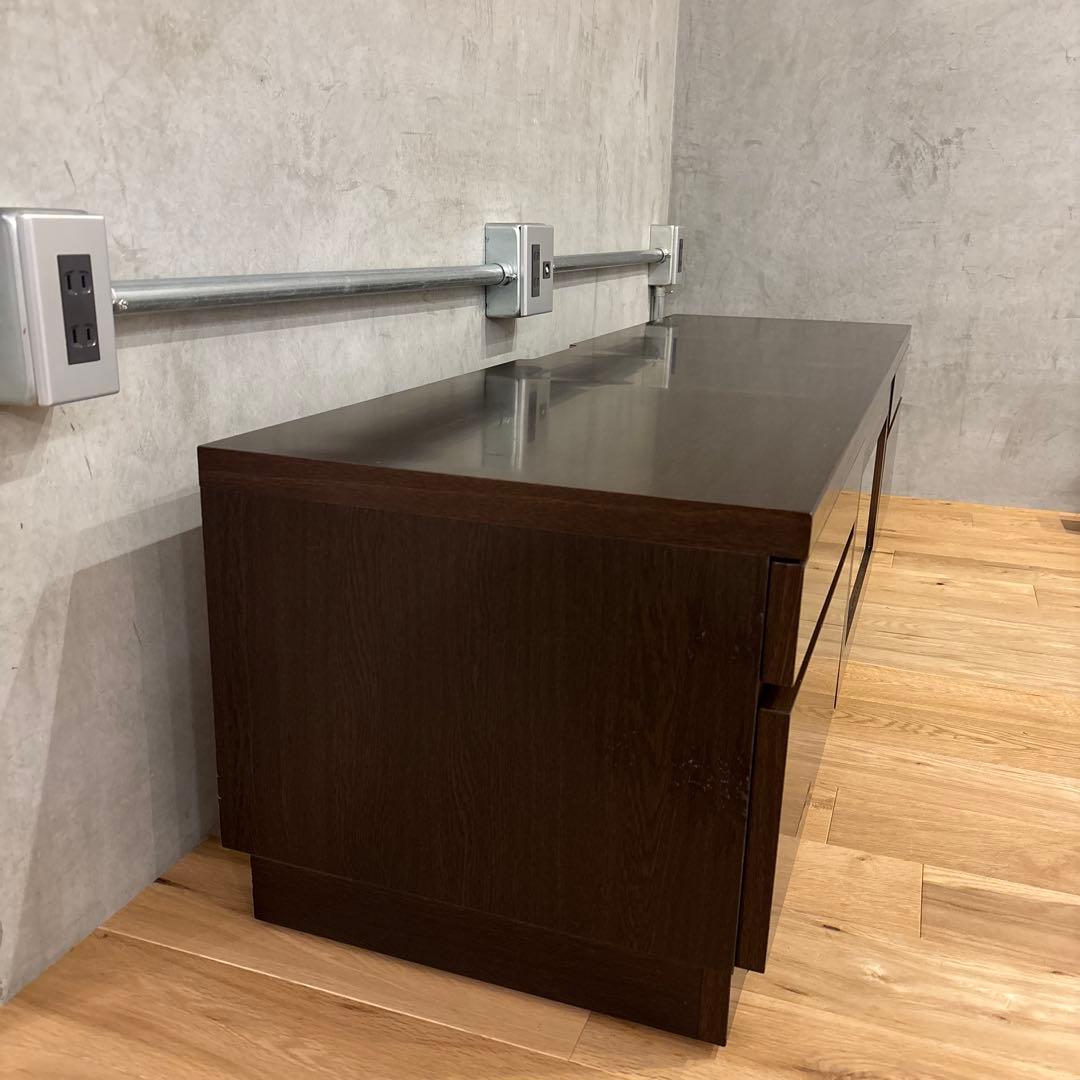 IDC大塚家具◆テレビボード ガラス扉付き 1500 SHIN A