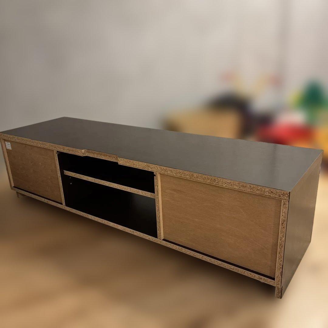 IDC大塚家具◆テレビボード ガラス扉付き 1500 SHIN A