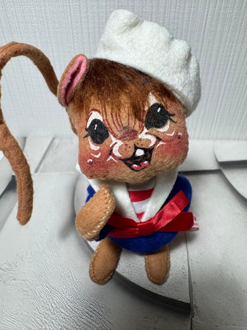 フェルト製セーラー服マスコット　ビンテージドール　マウス　アメリカ　USA