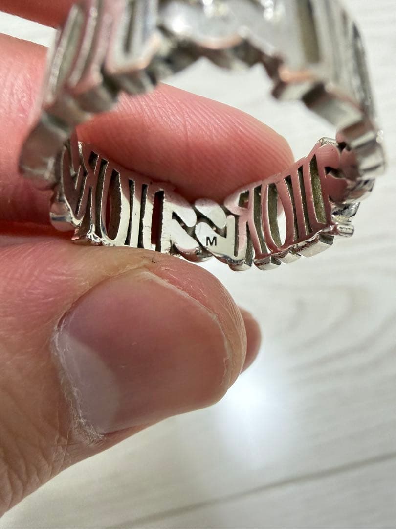 最終値下げ　Dior 2020 ステューシーコラボ シルバーリング サイズM