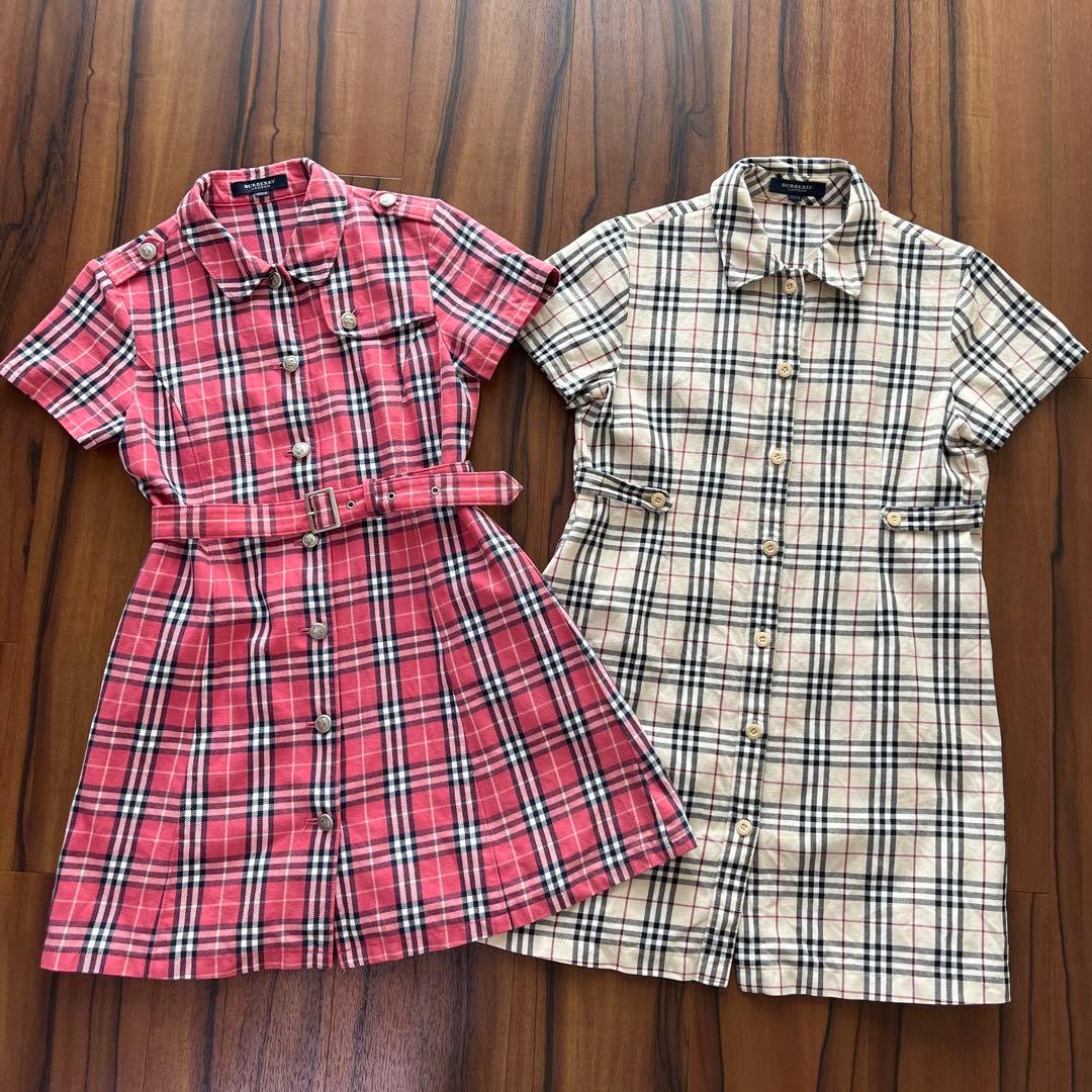 バーバリー　半袖ワンピース　トップス　4点セット レバノチェック　130cm