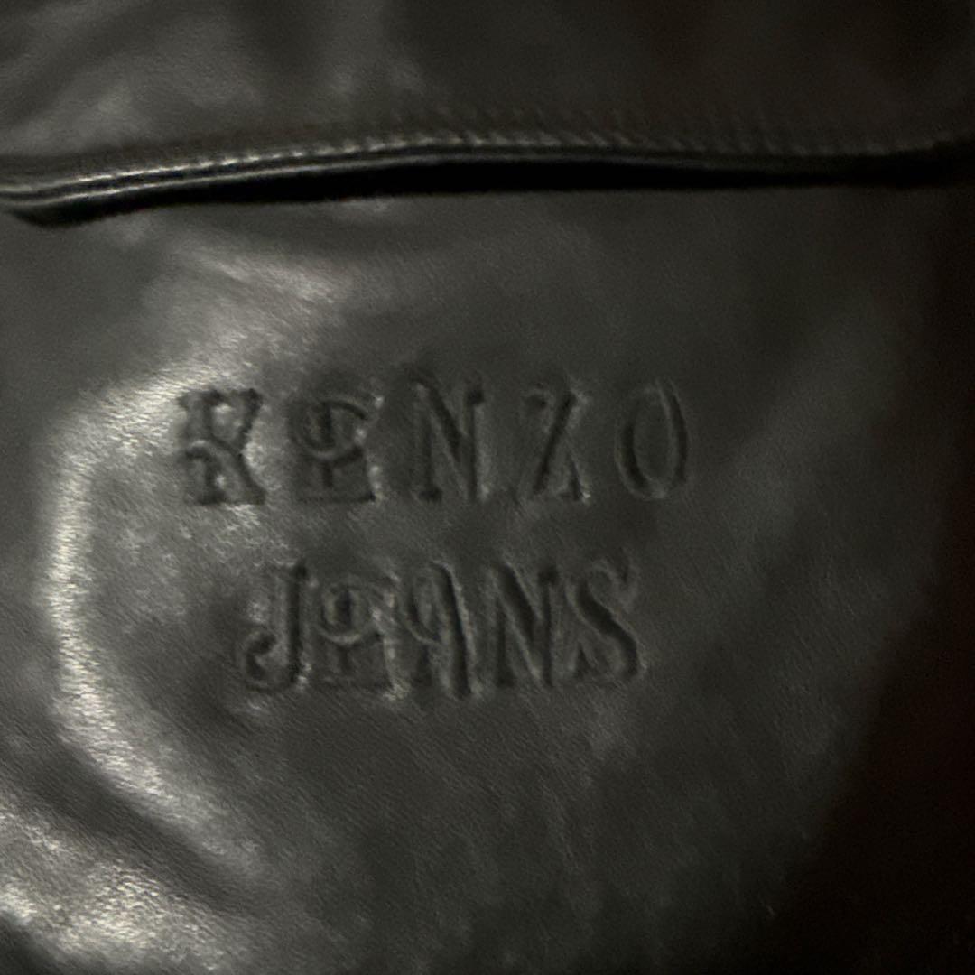 KENZO ブラック レザージャケット