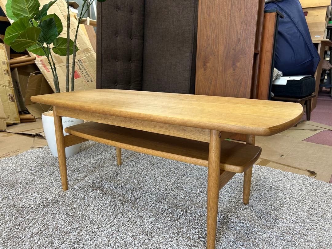 モデルルーム展示品オーク無垢のセンターテーブル