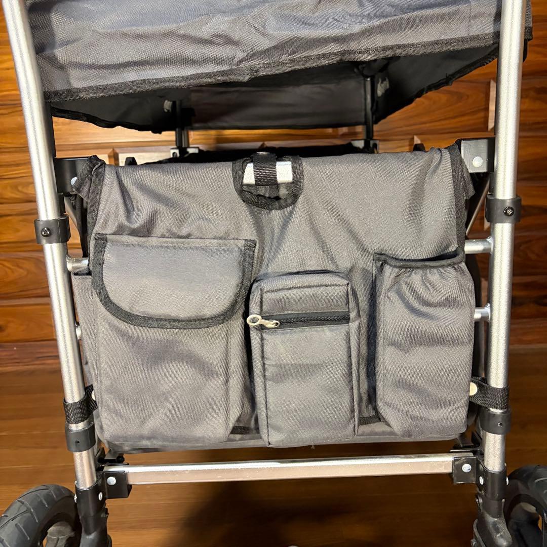 めう　ストローラーワゴン　2人乗り　双子 ベビーカー 超美品 自立