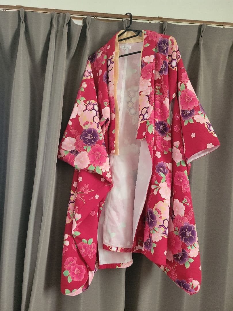 値下げ　小学生卒業式　袴　 赤・紺 花柄 150cm