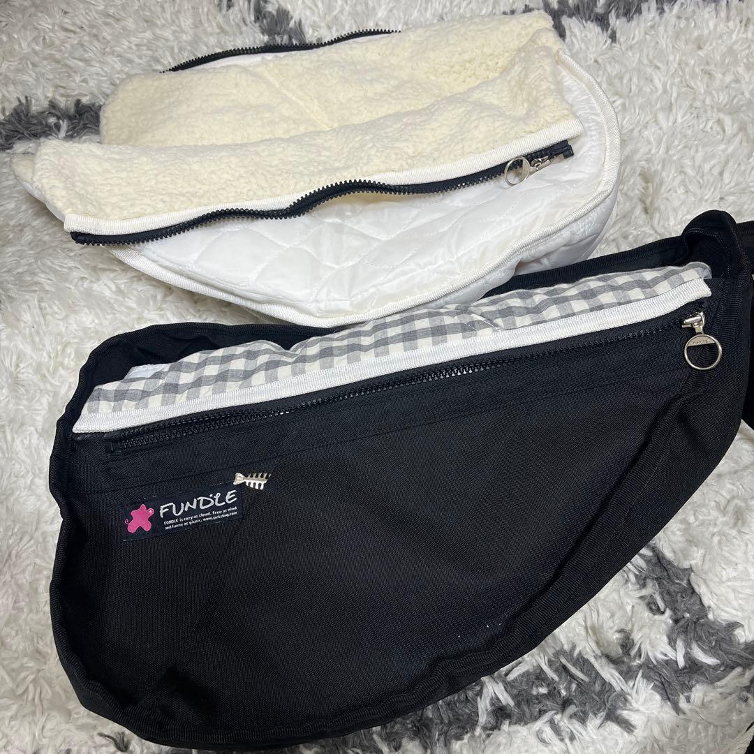 fundleファンドルスリングS 冬用もこもこインナー＋保冷ギンガムインナー付き