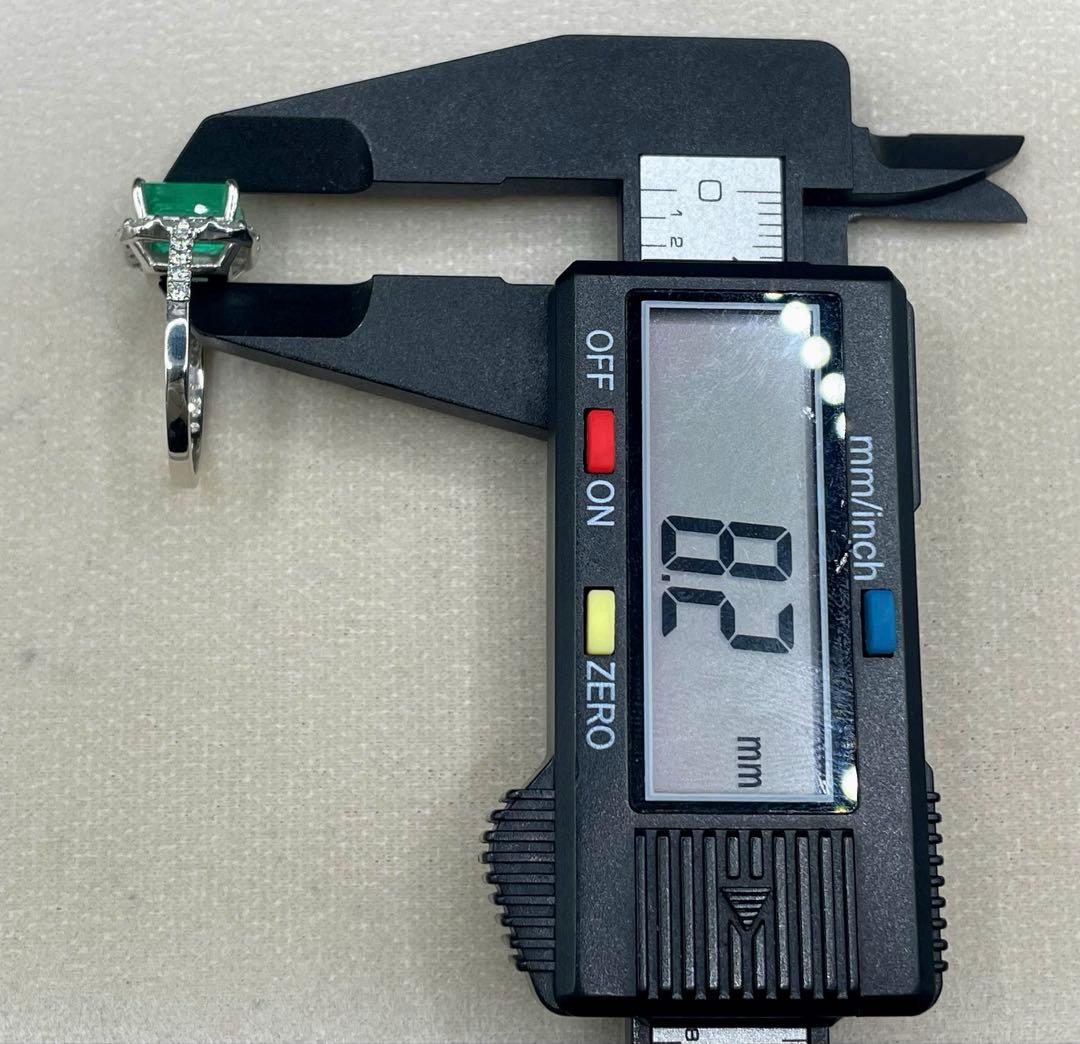 JL201★最高級 コロンビア産エメラルド2.718ct D pt リング ソ付