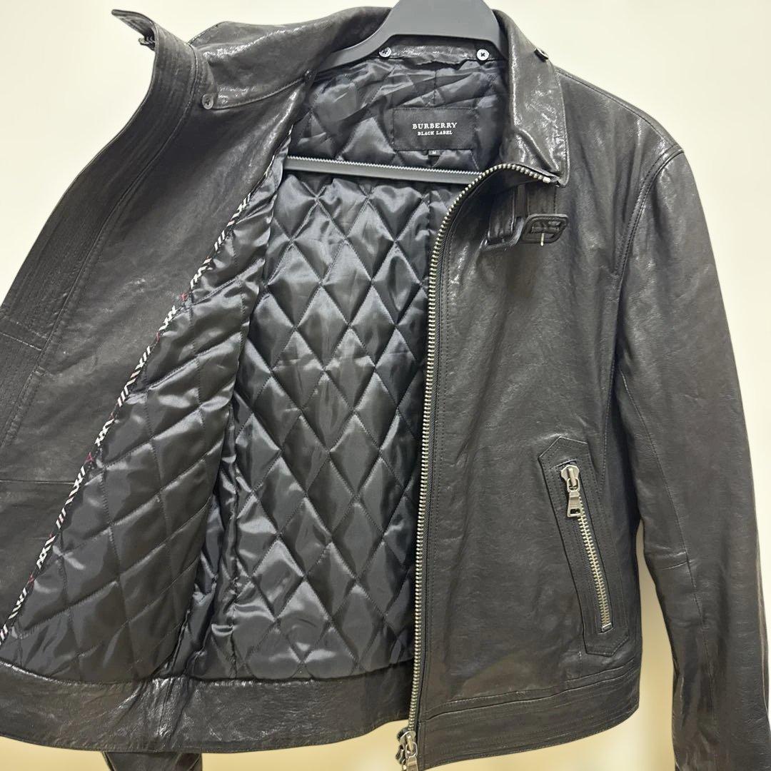 BURBERRY BLACK LABEL レザーライダース
