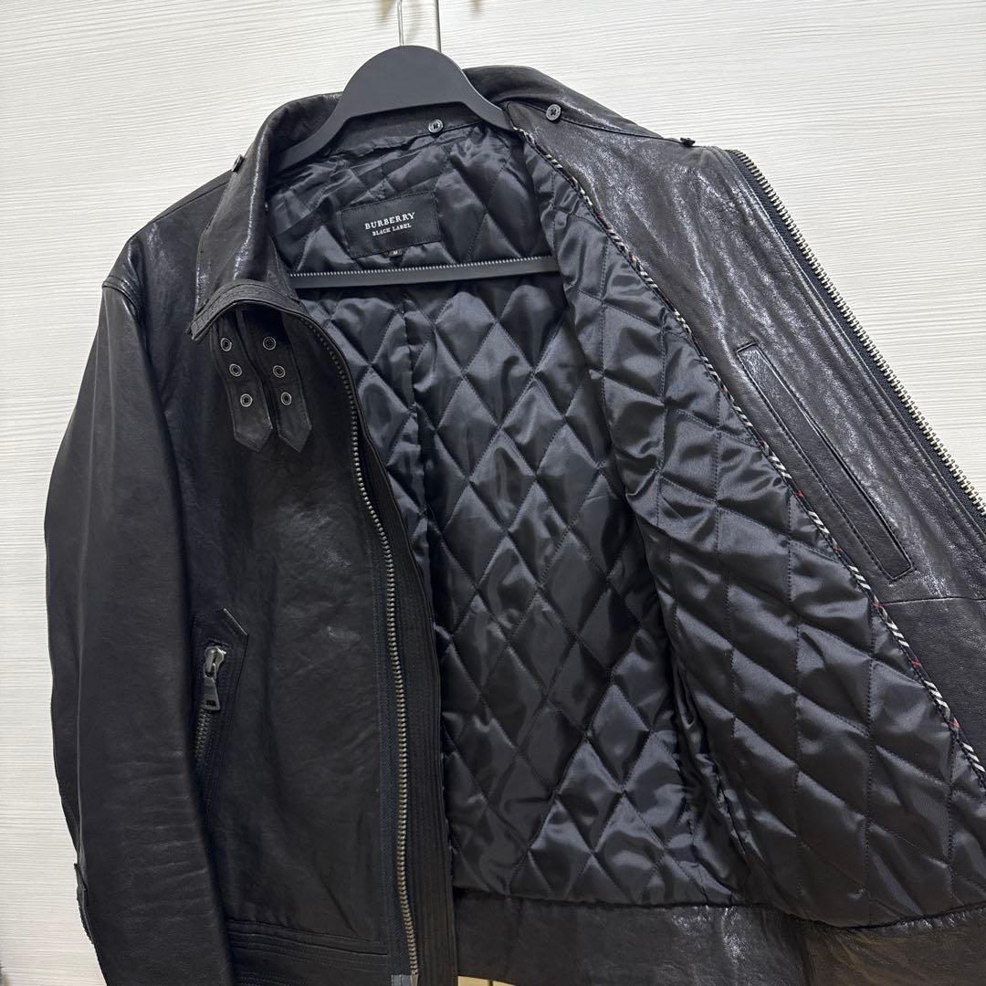BURBERRY BLACK LABEL レザーライダース