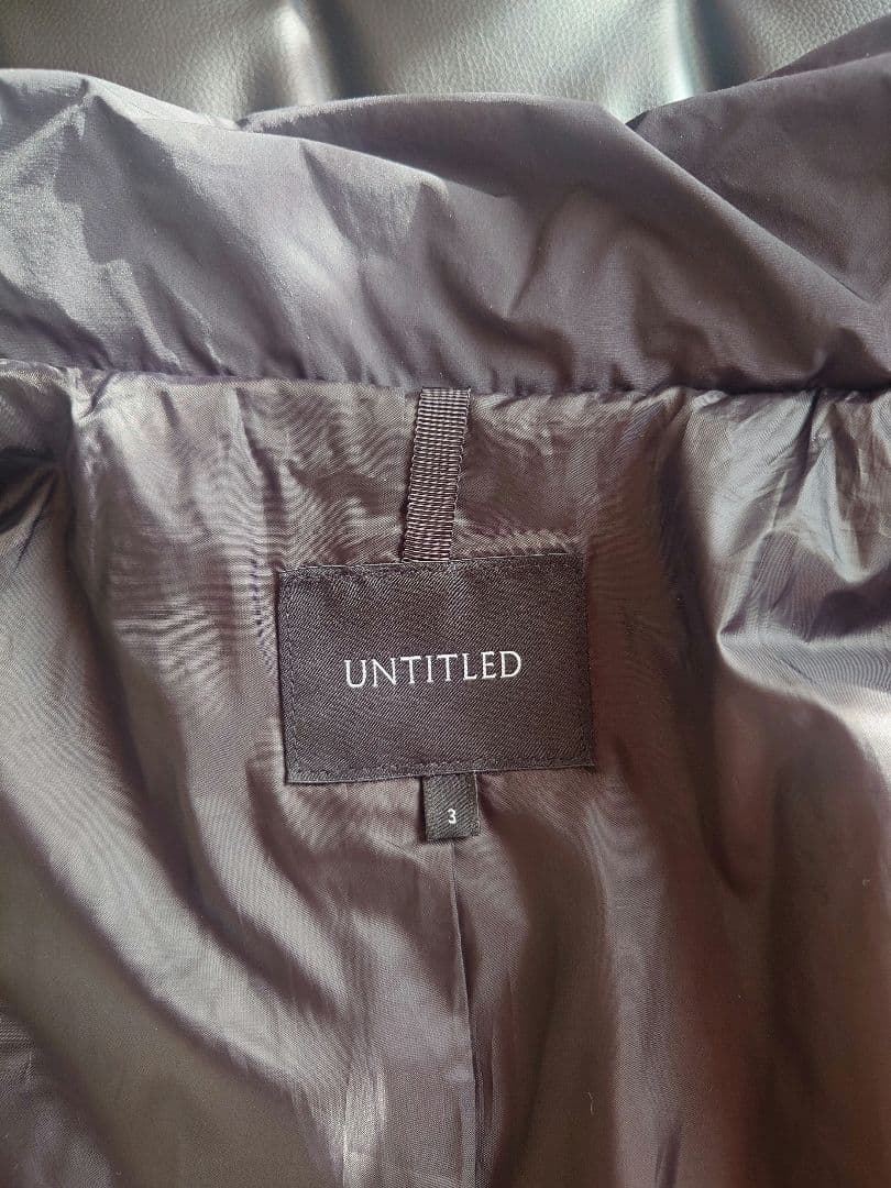 美品UNTITLED ファー付ロングダウンコート撥水／洗える／2024.12購入