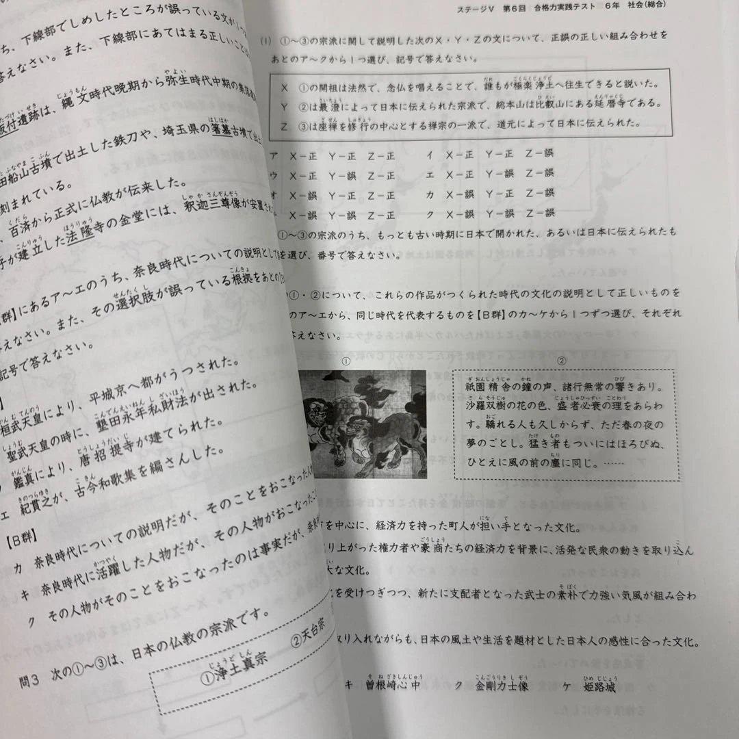 [25年最新] 日能研6年 後期合格力育成 合格力実践テスト12回分(Mクラス)