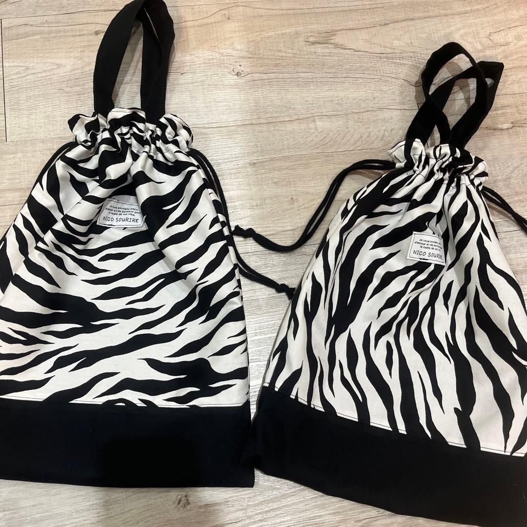 入園入学　6点セット　ゼブラ柄