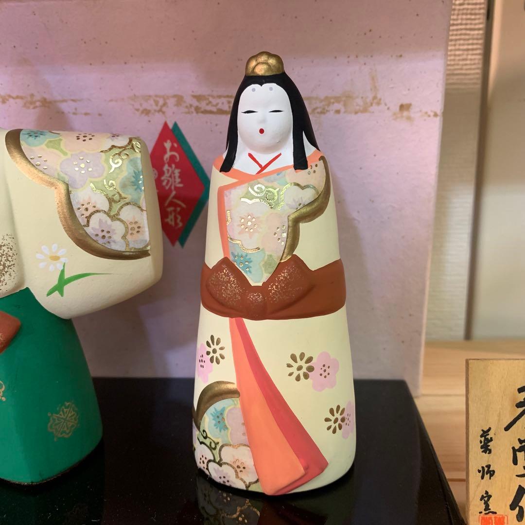 雛人形 ⑤ 光堂 陶器 立ち雛 お内裏様 お雛様 ひな祭り 桃の節句 インテリア