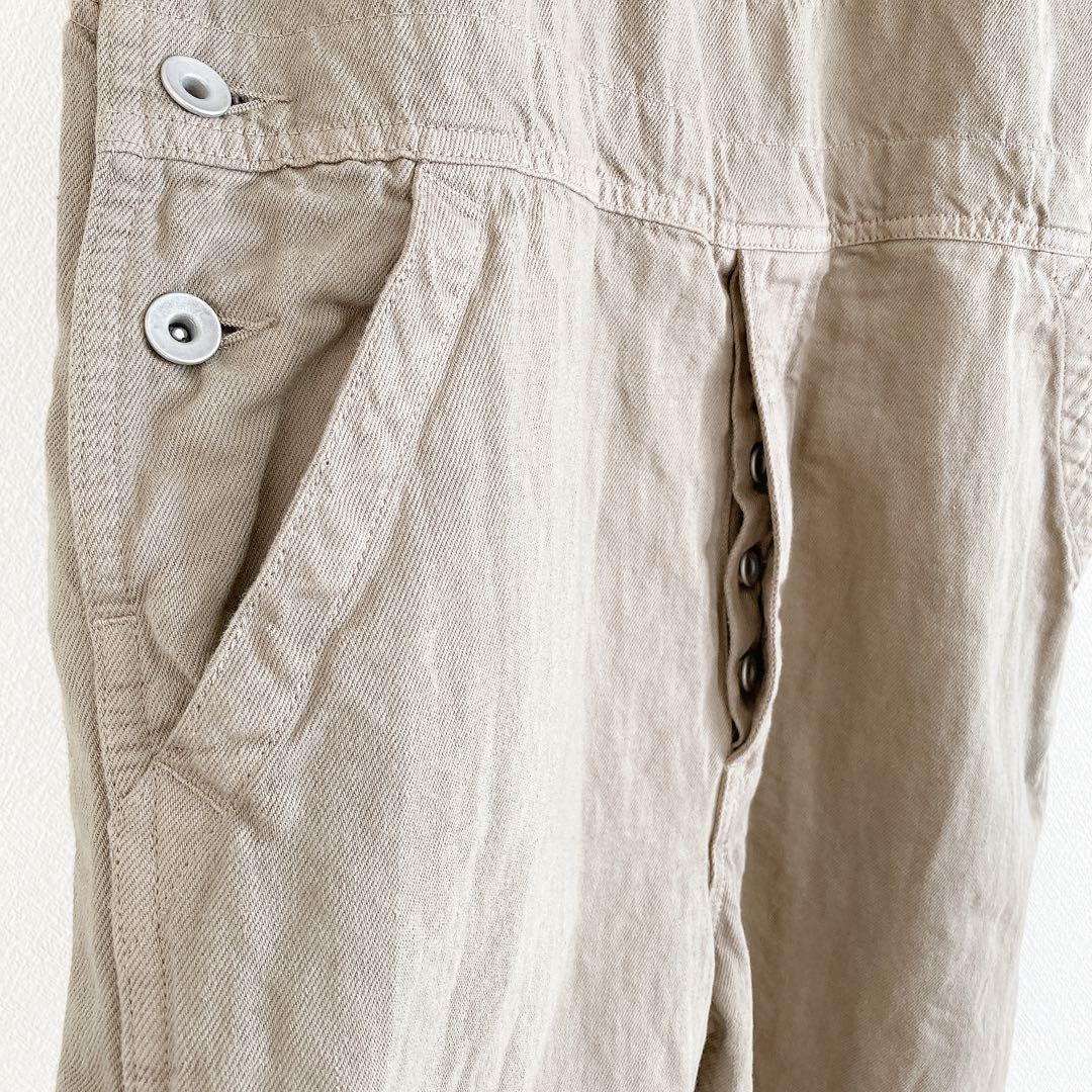 ヴェリテクール　ST-041　デニムオーバーオール　ベージュ　サイズ1