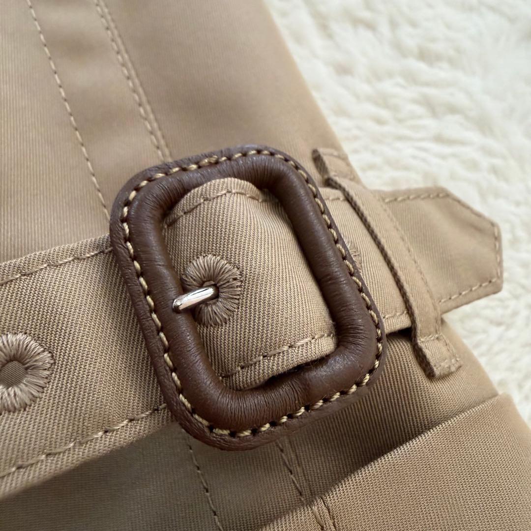 極美品　アクアスキュータム　トレンチコート　ライナー付き　ベージュ　サイズ4