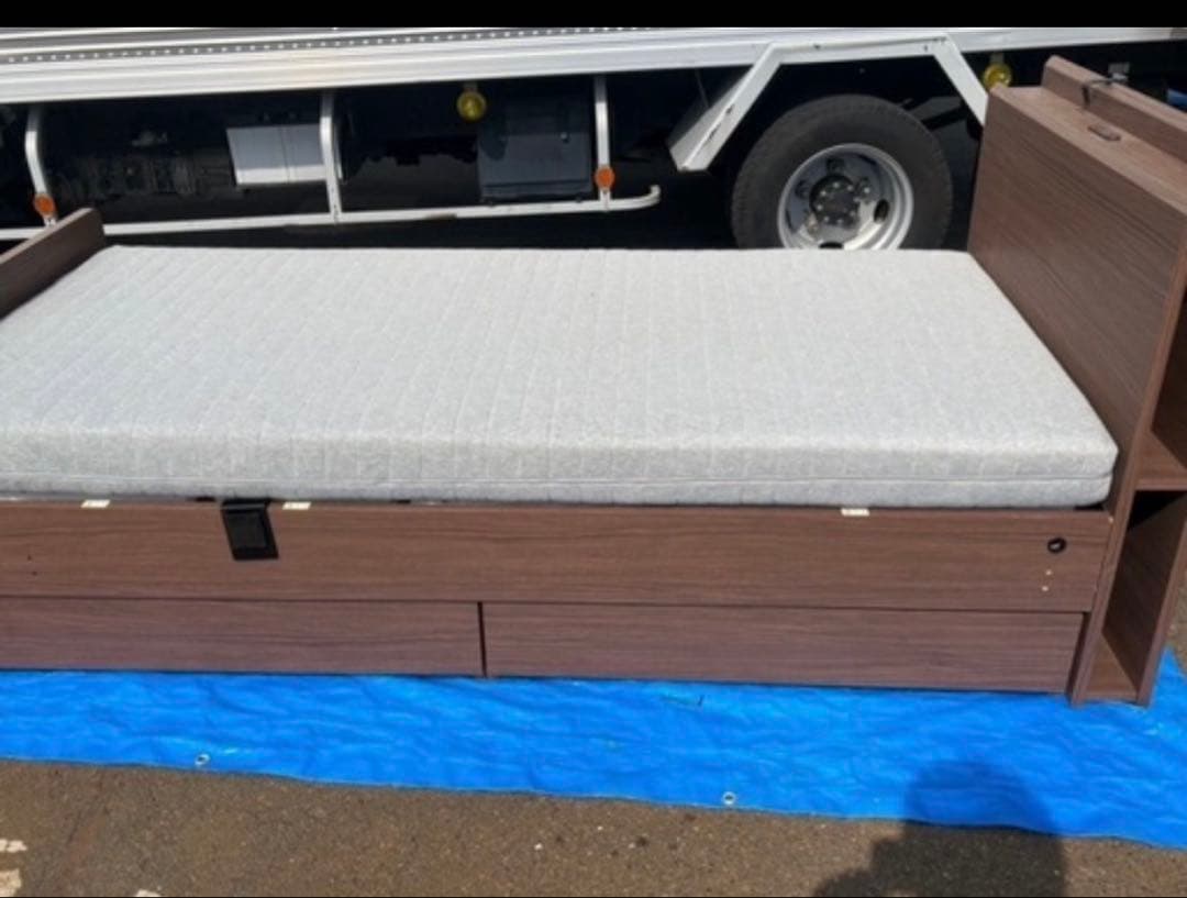 電動シングルベッド マットレス付 半年使用 家財便対応