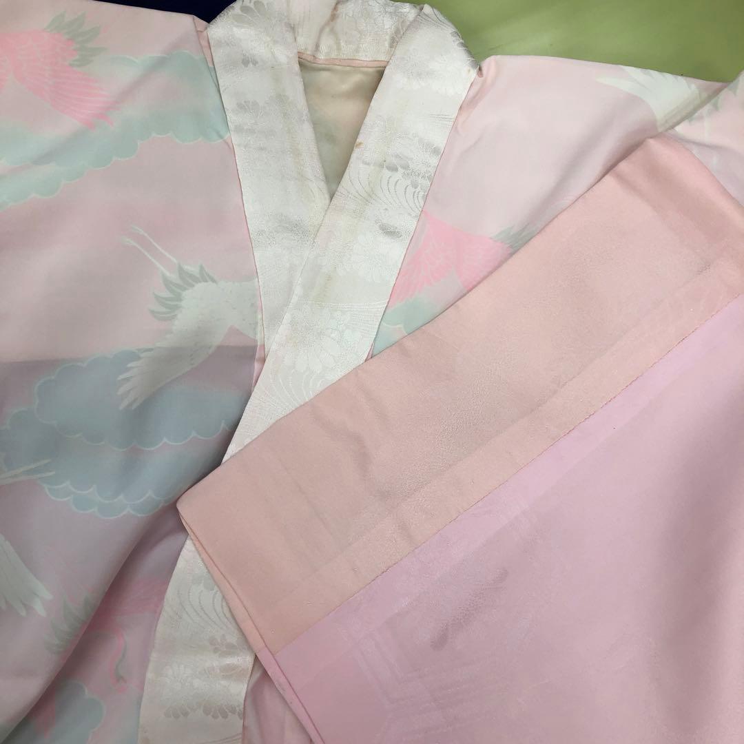 正絹　着物　七五三　7歳　女の子　四つ身　手毬　子供