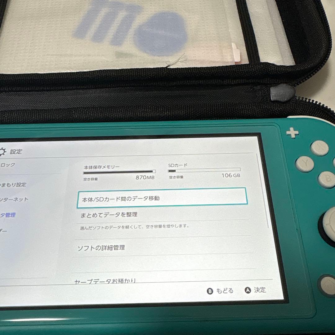 Nintendo Switch Lite ターコイズ　ソフト入り