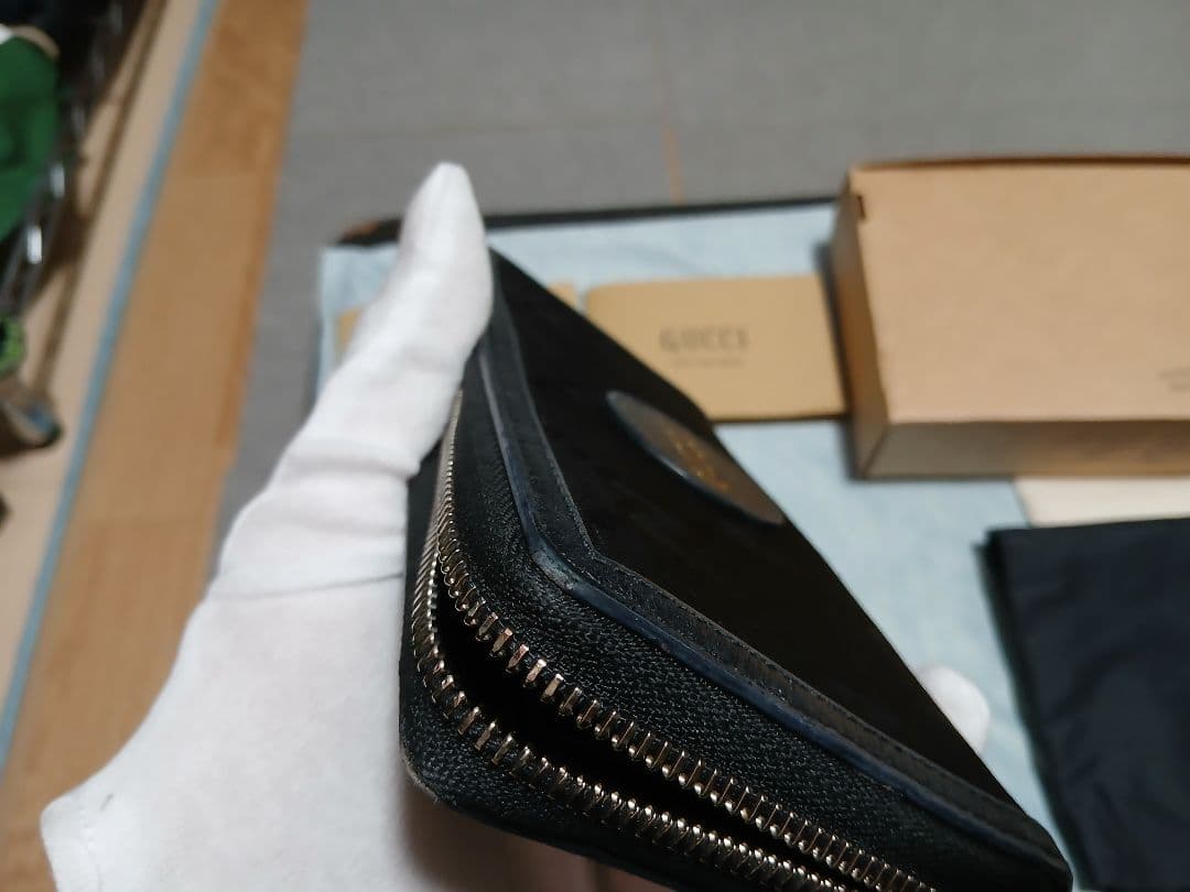 GUCCI GGパターン ブラック 長財布