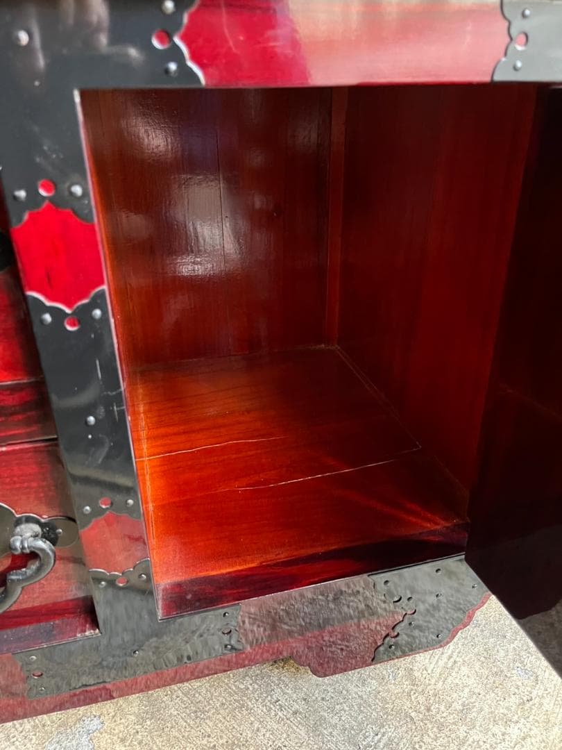 船箪笥 アンティーク家具 キャスター付き 収納家具 和風家具 中古品