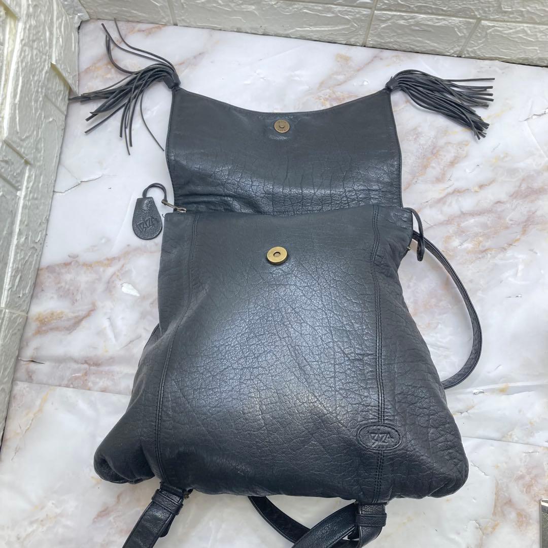 極美品❣️ 希少❣️IB￼IZAイビサリュックブラックレザーイビザ大容量