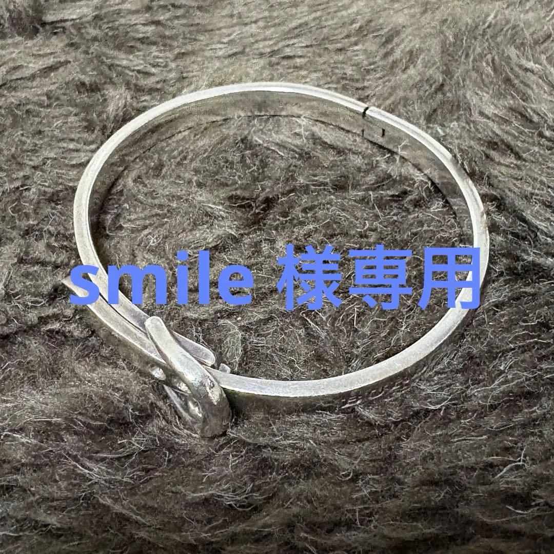 専用 BURBERRY バーバリー シルバーバングル