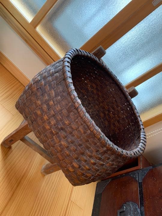 バスケット　カゴ　アンティーク　骨董