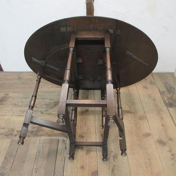 イギリス アンティーク 家具 ゲートレッグテーブル ダイニング 英国 6069e