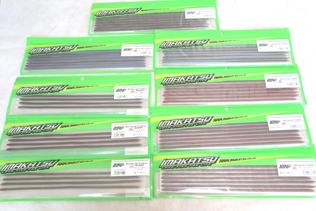 新品 imakatsu イマカツ　スキニーイールクローラー エラストマー 19本